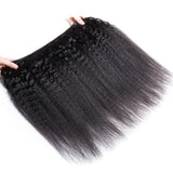 BAHW Brazilian Kinky Straight Human Hair Bundles With