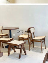 Solid Wood Leisure Conference Chair Rattan Solid Wood