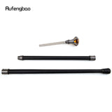 Orange Diamond Type Silver Walking Stick with Hidden