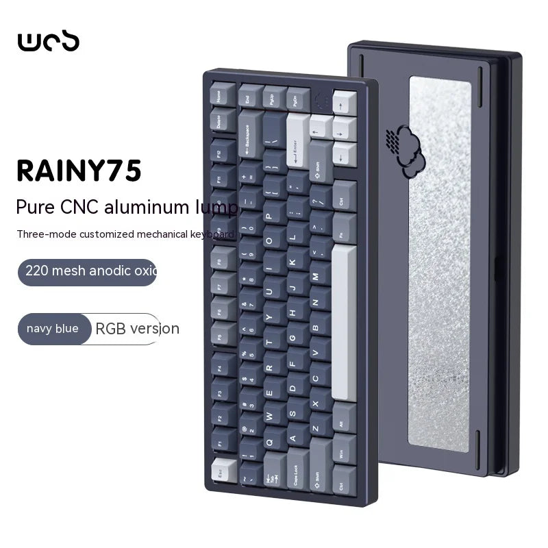Wob Rainy75 Mechanical Keyboard CNC Aluminum Alloy RGB
