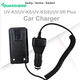 UV-K6 Car Charger Battery Eliminator DC12V-24V Input Voltage
