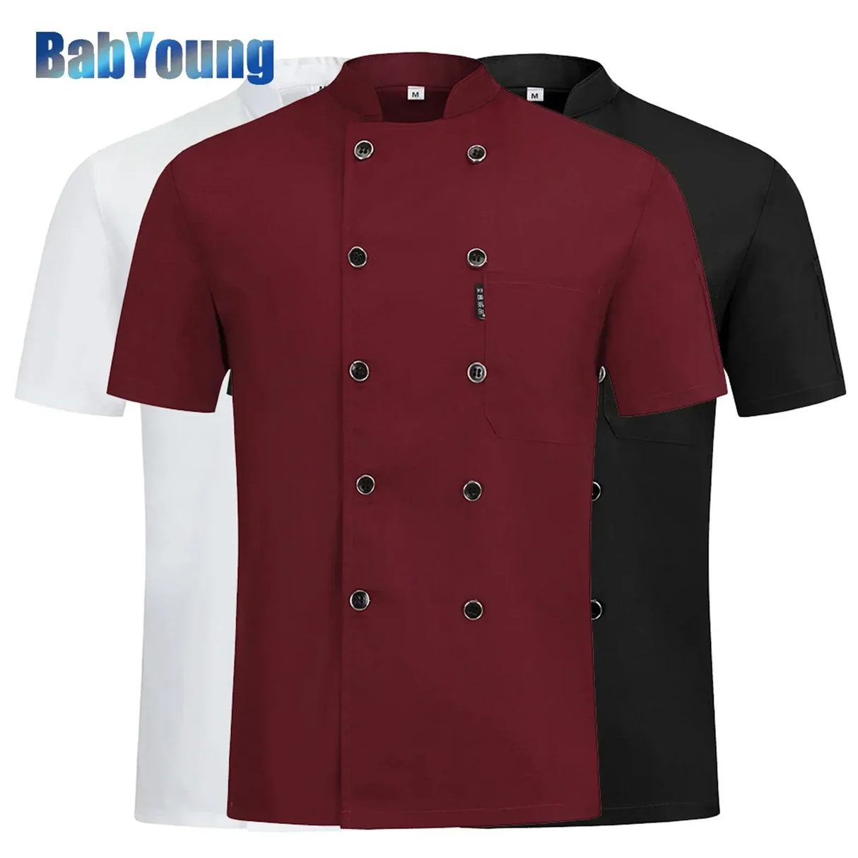 3 colors high quality Double breasted Chef uniform