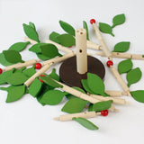 DIY Wooden 3D Puzzles Blocks Assembled Tree Model