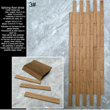 40pcs Dollhouse Miniature Self Adhesive Floor Tiles 3D