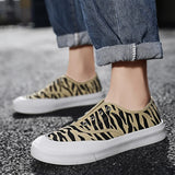 Men Canvas Shoes Fashion Solid Color Men Vulcanized