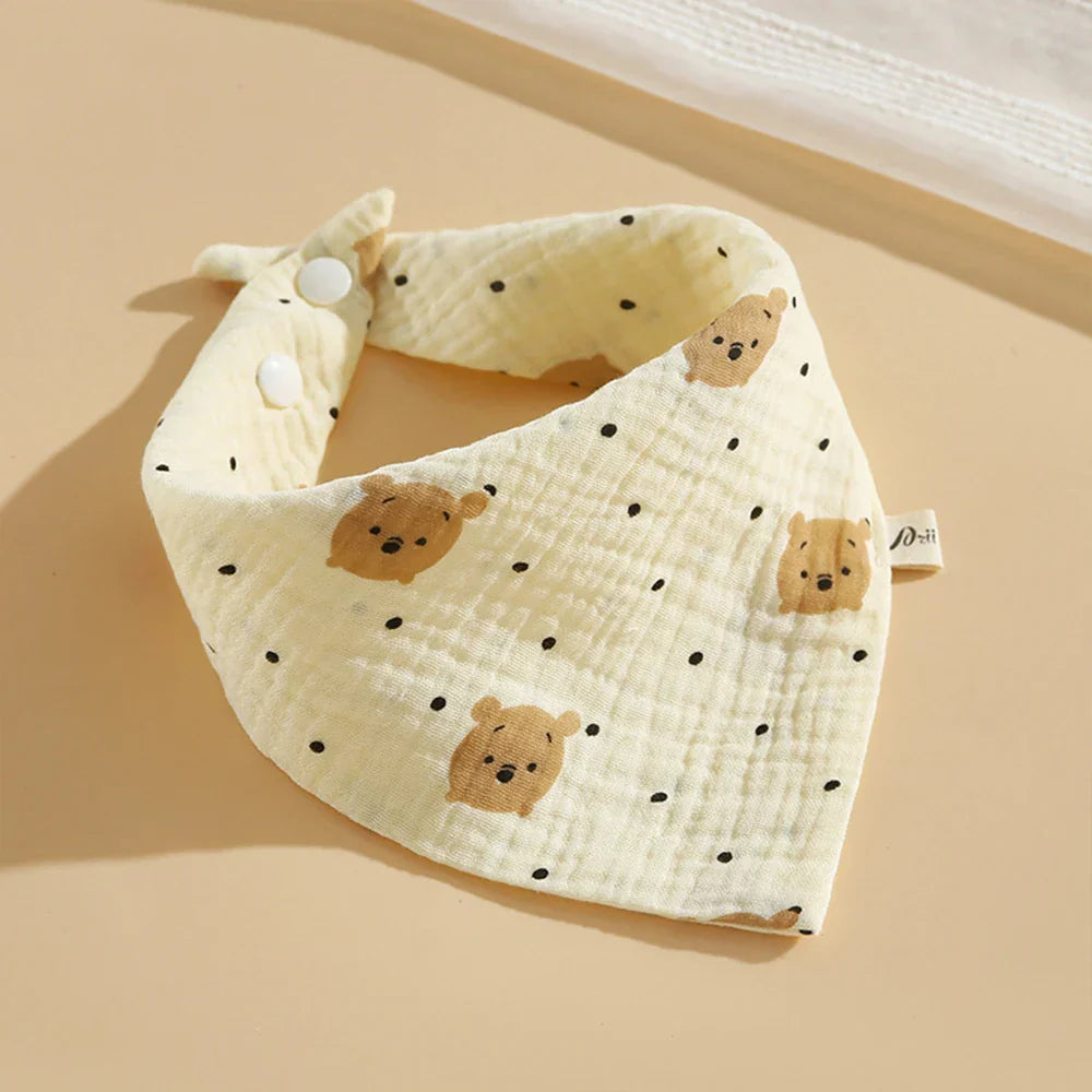 Personalized Ins Cotton Triangle Scarf Baby Gauze Bib