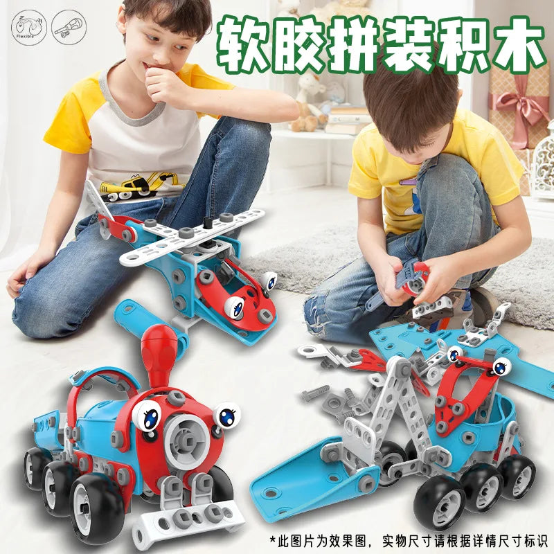 Soft Nut Assembly Building Block Integrated Inertia STEM