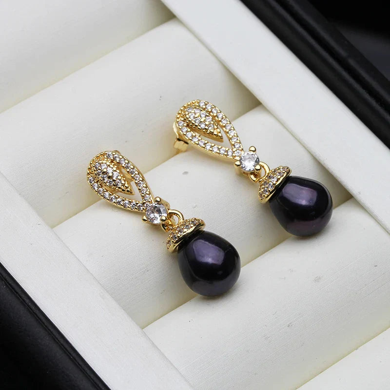 2024 New Dangling Natural Pearl Earrings For Women,Cute