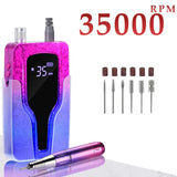 35000RPM Electric Nail Drill Machine Rechargeable Nail Sander