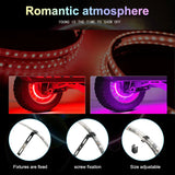 4Pcs 15.5inch Car Wheels Modified LED neon Lights