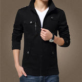 Bomber Jacket Men Casual Windbreaker Jacket Coat Men