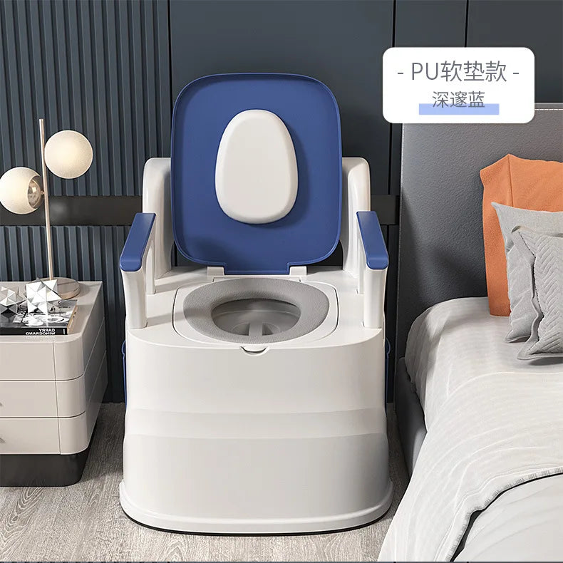 Movable Toilet Seat Chair Adult Commode For Elderly