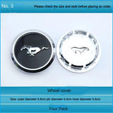 4pcs 68mm 55mm for Mustang wheel rims cover