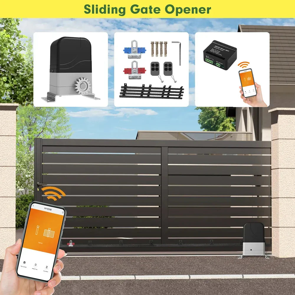 Residential 300kg Wifi Gate Motor Automatic Slide Gate