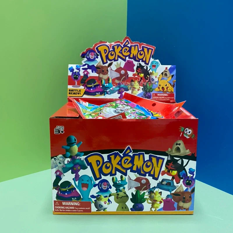 24pcs/set Pokemon Pikachu Blind Box Anime Action Figure