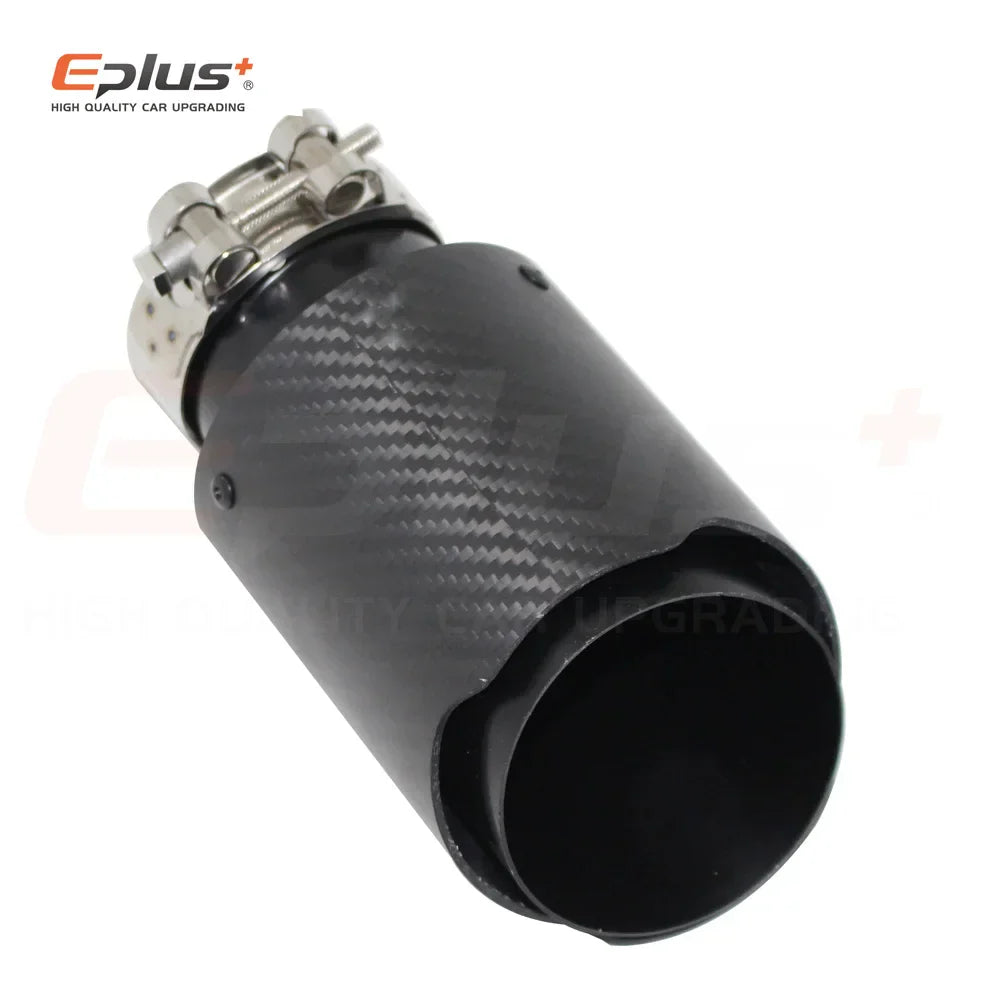 Car Matte Carbon Fibre Exhaust System Muffler Pipe