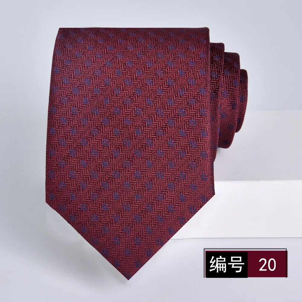 ties for men 2024 Luxury Wine Red Groom