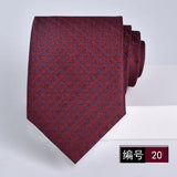 ties for men 2024 Luxury Wine Red Groom
