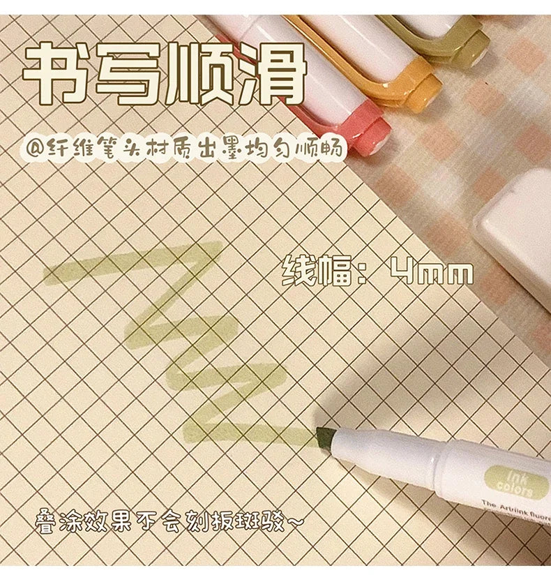 5/15/25 Colors Double Headed Highlighter Pen Set Fluorescent