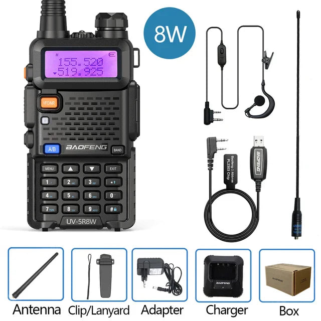 Baofeng UV-5R 8W True High Power 8/5W Powerful