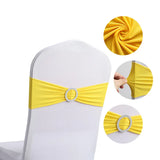 20 Pieces Polyester Spandex Chair Sashes Bands Stretch
