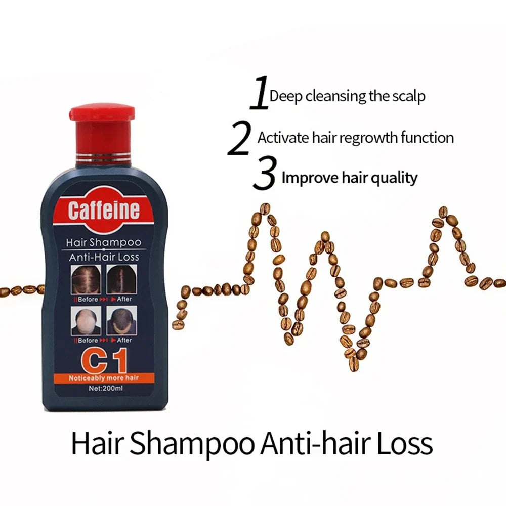 200ml Caffeine Professional Shampoo Hair Regrowth Anti Loss