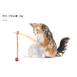 Creative Aquarium Decoration 10 Style Small Fishing Cat
