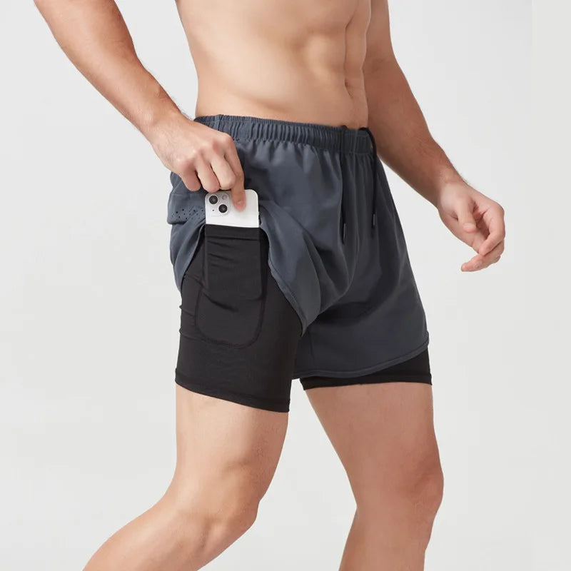 Men Quick Dry Basketball Shorts Breathable Gym Running