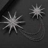 Fashion Star Alloy Rhinestones Women's Snowflake Large Brooch
