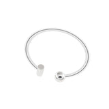100% Solid 925 Sterling Silver Metal Strip Ball