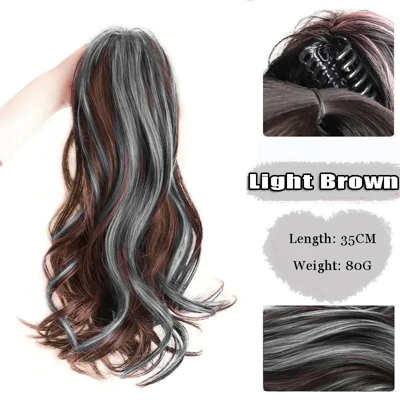 FOR Horsetail Wig Women's Long Hair Clasp Style