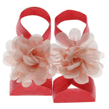 Cute Flower Chiffon Baby Sandals Soft Breathable Solid