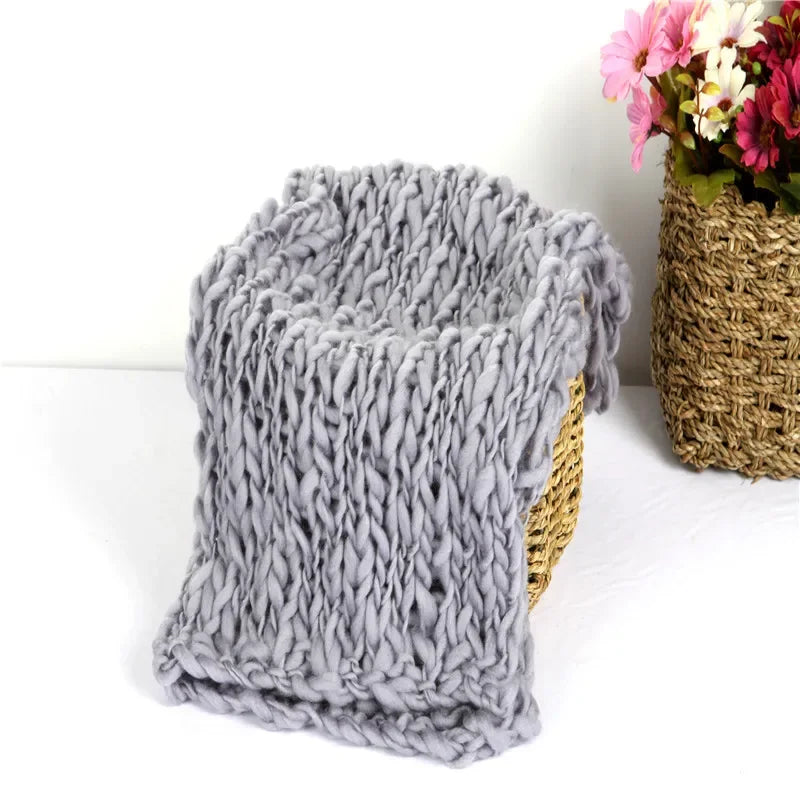 Newborn Photography Props Article Wool Blanket Baby Accessories