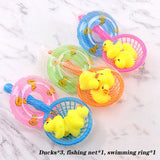 Kids Floating Bath Toys Mini Swimming Rings Rubber