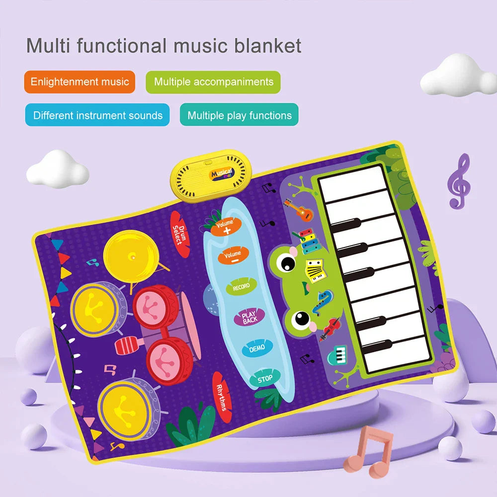 2 In 1 Baby Musical Instrument Piano Keyboard