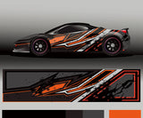 Colorful Stitching Full Body Racing RV Graphic Decals Vinyl Wrap Camo Custom Size Color Changing DIY Car Full Wrap 300*60cm