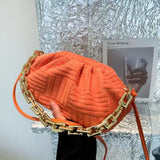 2024 new women fashion towel embossed clutch bag