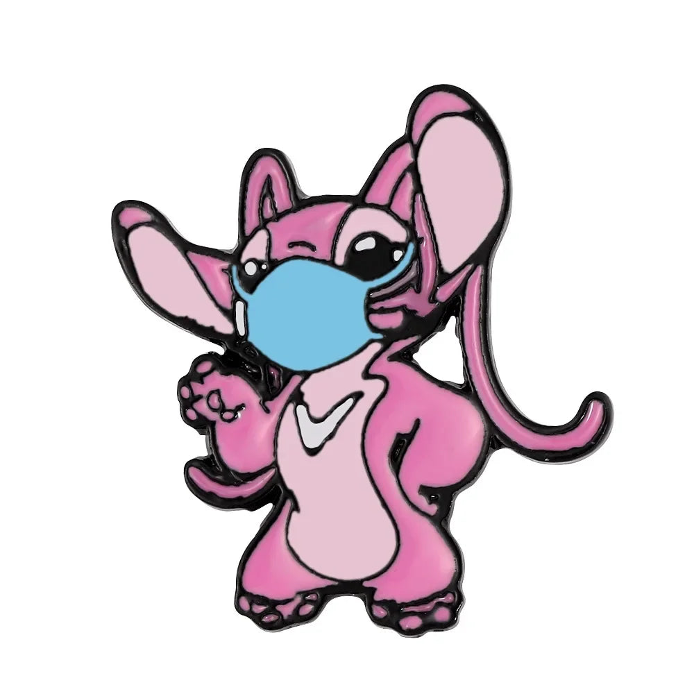 Stitch Lapel Pins for Backpack Accessories Cartoon Lilo