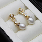 2024 New Dangling Natural Pearl Earrings For Women,Cute