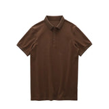 Dukeen Solid Color Polo Shirts for Men Short-Sleeved