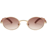 2022 New Vintage Imitation Wood Sunglasses Europe and