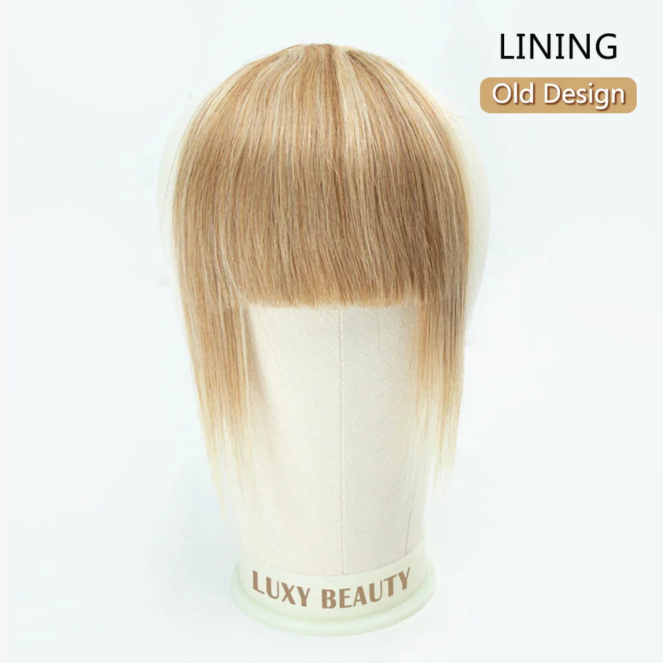 Human Hair Bangs 3 Clips 3D Blunt Cut