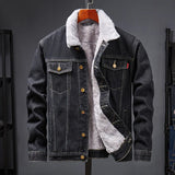 Winter Padded And Thickened Denim Jacket Men's Denim