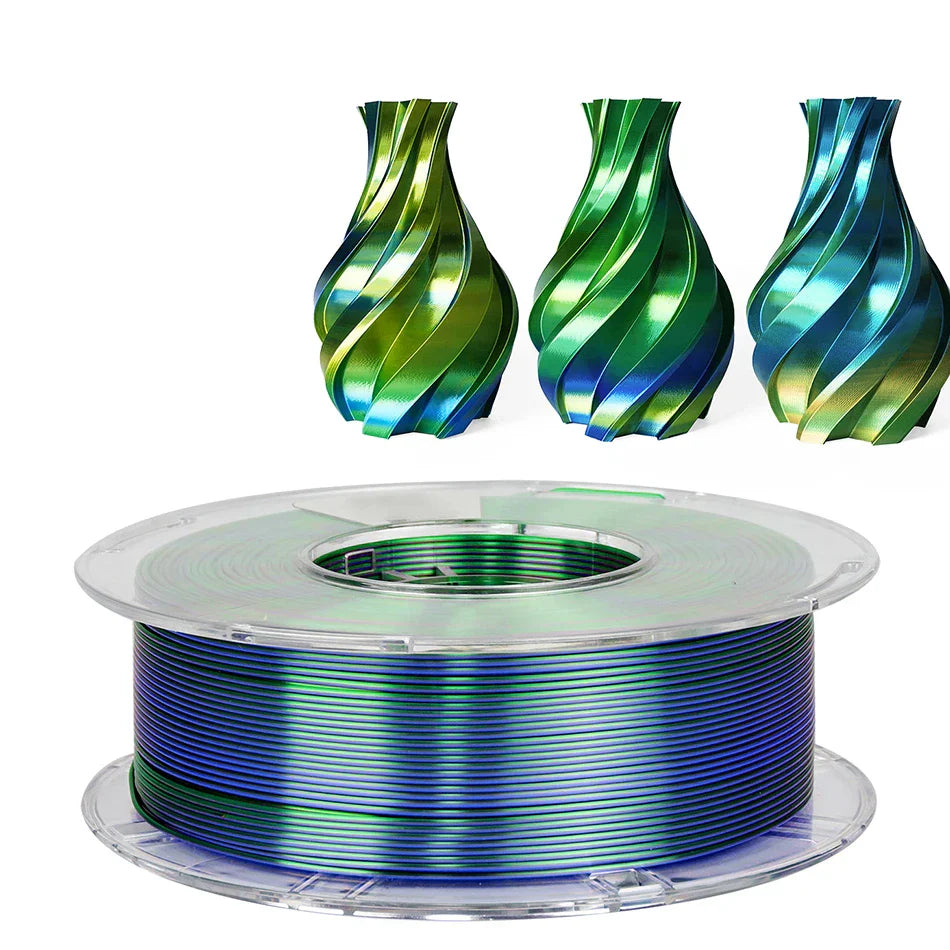 Tricolor 3D Printer Filament Silk PLA 3 Color