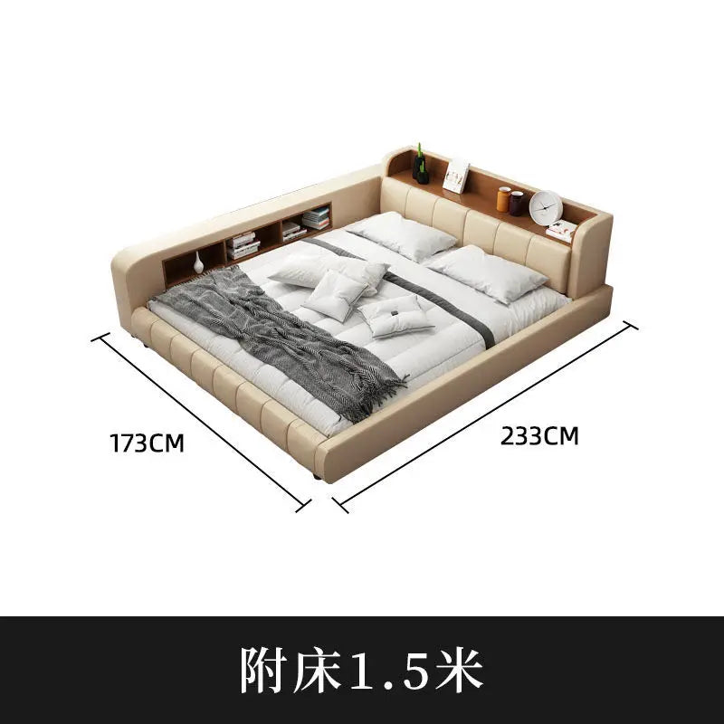 Parent child bed, second family, leather , master