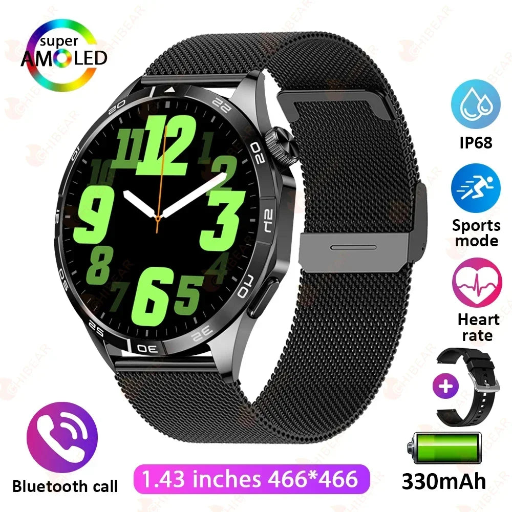 New WATCH GT 4 Smart Watch Men GPS