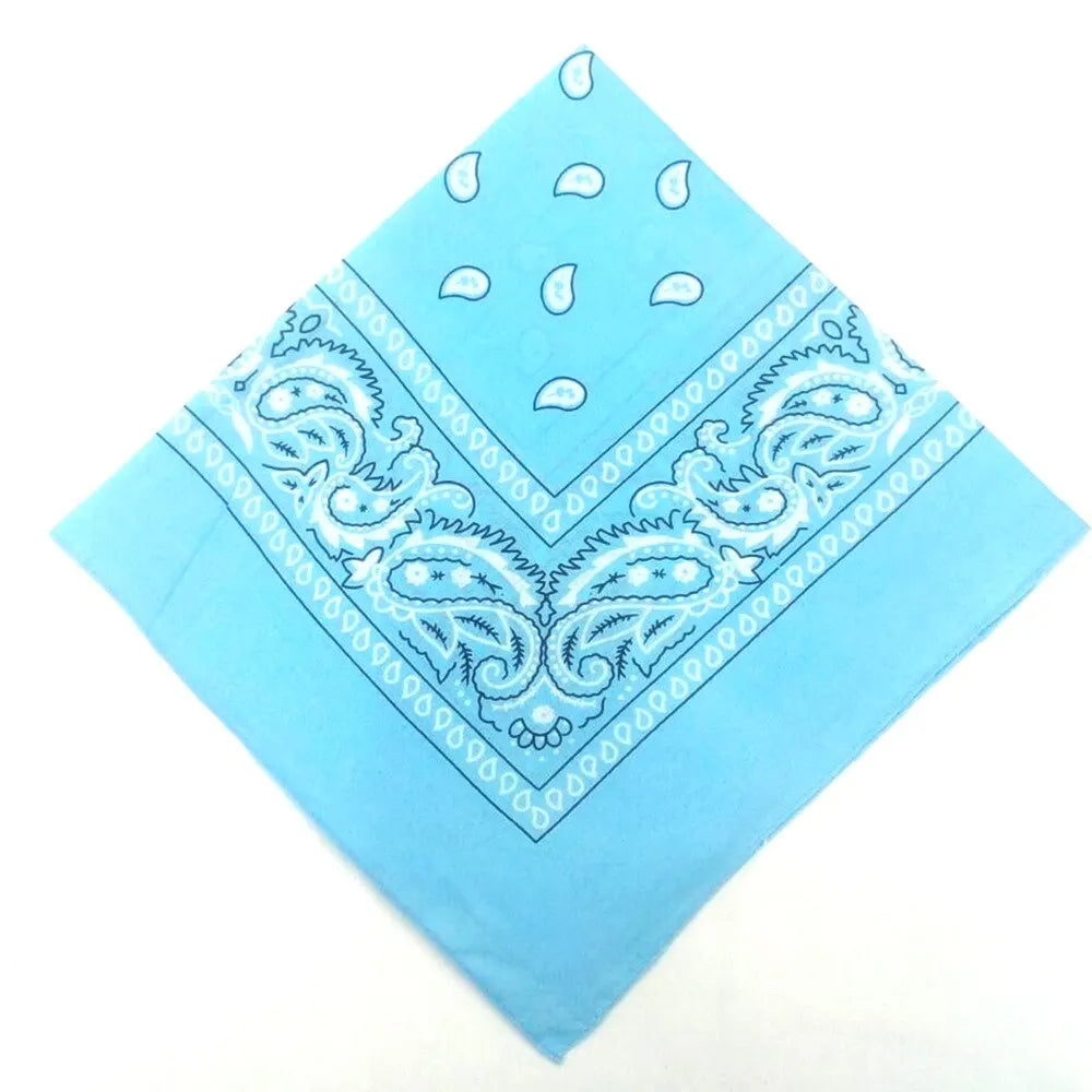 Fashion Bandana Kerchief Head Square Scarves Print Handkerchief