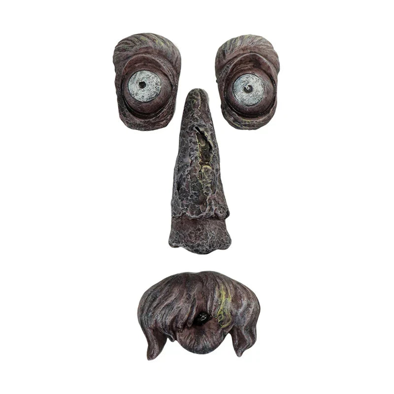 Funny Old Man Tree Face Sculpture Resin Ornament