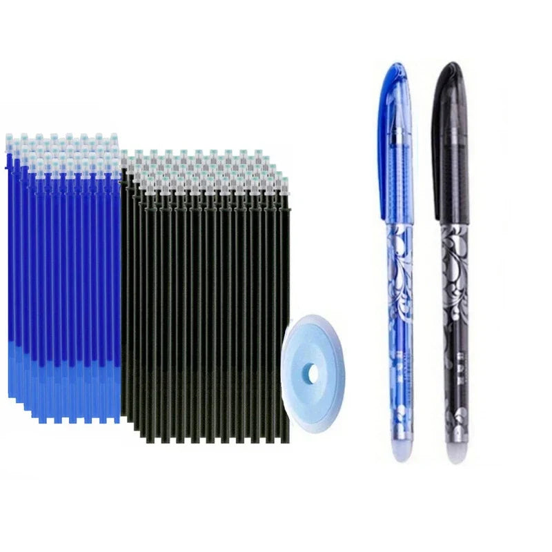 103pcs/set Black Blue Ink Erasable Pen Refills Rods