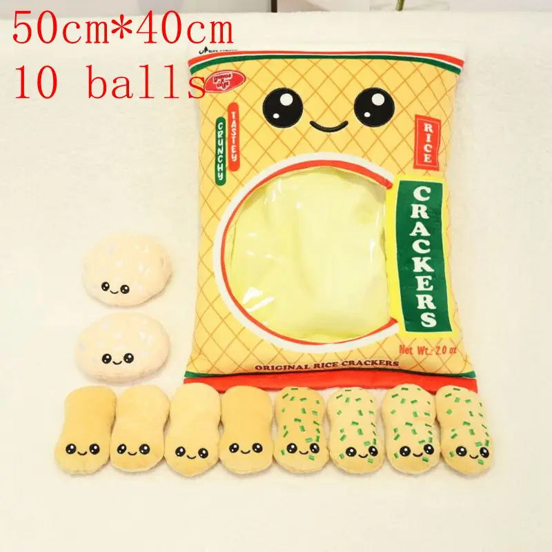 New Kawaii Animal Balls Pudding Candy Bag Pillow